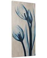 Empire Art Direct Tulips Fine Radiographic Photography Hi Definition Giclee Printed Directly on Hand Finished Ash Wood Wall Art, 24" x 48" x 1.5"