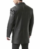 Bgsd Men Carter Three-Button Leather Car Coat