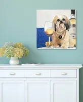 Empire Art Direct "Lhasa Apso" Unframed Free Floating Tempered Glass Panel Graphic Dog Wall Art Print 20 In. X 20 In., 20" x 20" x 0.2" - Multi