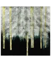 Empire Art Direct "Gilt TreeLIne LI" Reverse Printed Tempered Glass with Silver-tone Leaf, 38" x 38" x 0.2"