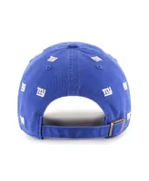 Men's and Women's '47 Brand Royal New York Giants Confetti Clean Up Adjustable Hat