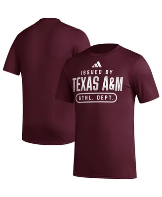 Men's adidas Maroon Texas A&M Aggies Aeroready Pregame T-shirt