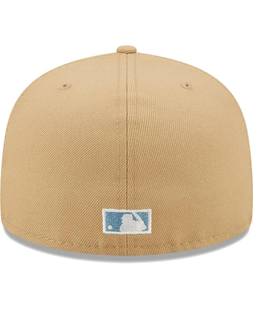 Men's New Era Tan Chicago White Sox 2005 World Series Sky Blue Undervisor 59FIFTY Fitted Hat