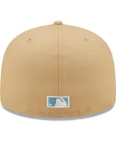 Men's New Era Tan Chicago White Sox 2005 World Series Sky Blue Undervisor 59FIFTY Fitted Hat