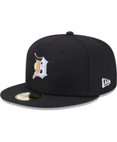 Men's New Era Black Detroit Tigers Multi-Color Pack 59FIFTY Fitted Hat