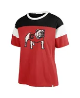 Women's '47 Brand Red Georgia Bulldogs Premier Time Off T-shirt