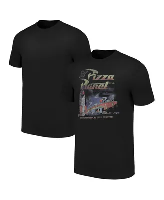 Men's and Women's Mad Engine Black Toy Story Pizza Planet Posse T-shirt