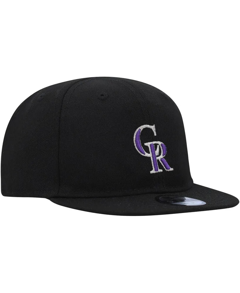 Infant Boys and Girls New Era Black Colorado Rockies My First 9FIFTY Adjustable Hat