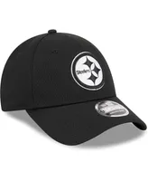 Men's New Era Black Pittsburgh Steelers Main B-Dub 9FORTY Adjustable Hat