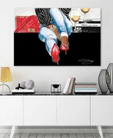 Empire Art Direct "Coffee Break" Frameless Free Floating Tempered Glass Panel Graphic Wall Art, 32" x 48" x 0.2" - Multi