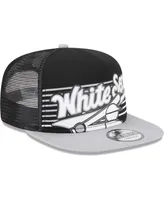 Men's New Era Black Chicago White Sox Speed Golfer Trucker Snapback Hat