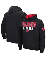 Men's Colosseum Wisconsin Badgers Sunrise Pullover Hoodie