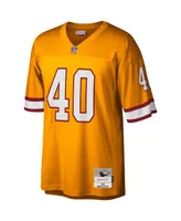 Men's Mitchell & Ness Mike Alstott Orange Tampa Bay Buccaneers Legacy Replica Jersey