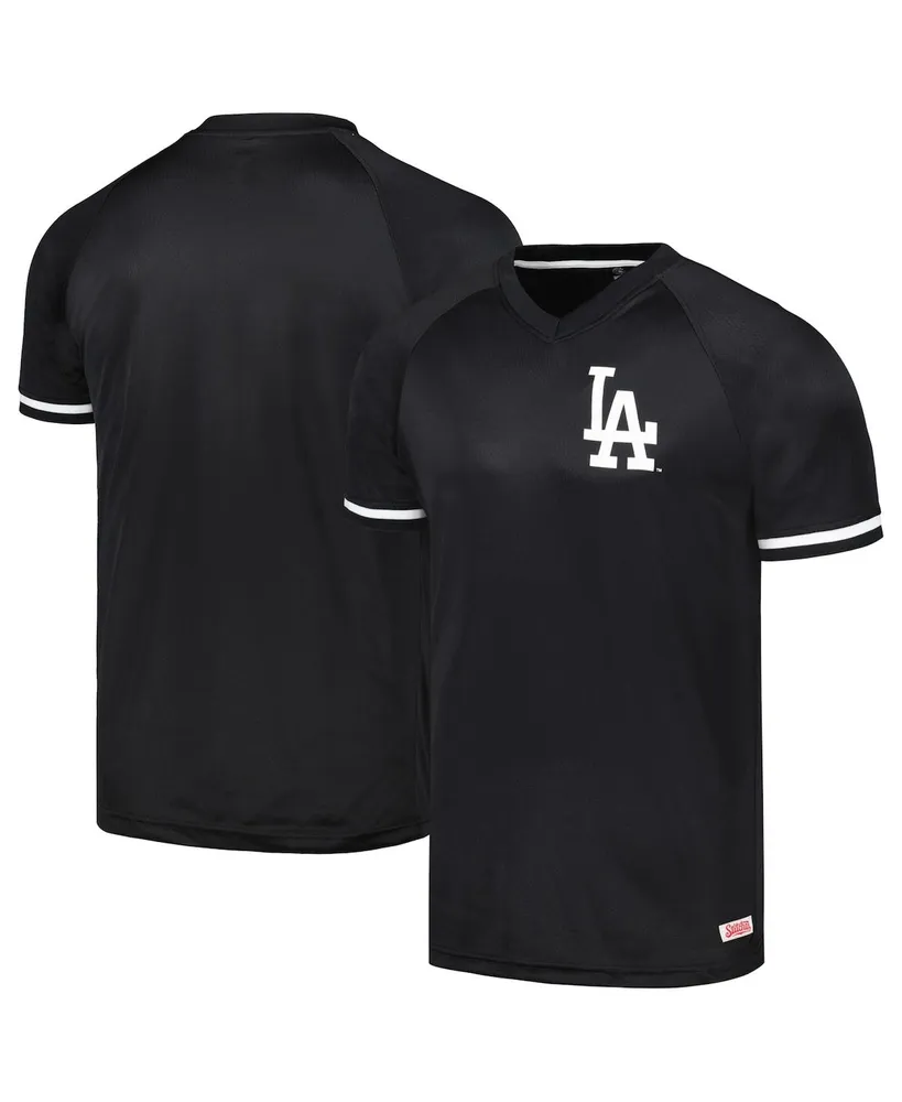 Men's Gray Los Angeles Dodgers V-Neck Jersey 