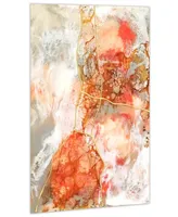 Empire Art Direct "Coral Lace Ii" Frameless Free Floating Tempered Glass Panel Graphic Wall Art, 48" x 32" x 0.2"