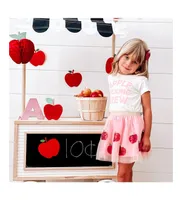 Sweet Wink Toddler Girls Apple Picking Crew Short Sleeve T-Shirt