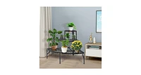 3 Tier Metal Corner Plant Display Rack