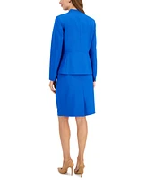 Le Suit Petite Two-Button Jacket & Pencil Skirt