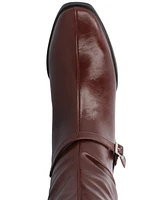 Journee Collection Women's Rhianah Wide Width Calf Block Heel Knee High Riding Boots