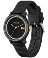 Lacoste Women's L.12.12 Go Quartz Black Silicone Strap Watch 36mm