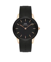 Daniel Wellington Men's Iconic Motion Automatic Black Rubber Watch 40mm