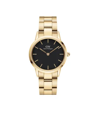 Daniel Wellington Women's Iconic Link Gold-Tone Stainless Steel Watch 32mm - Gold