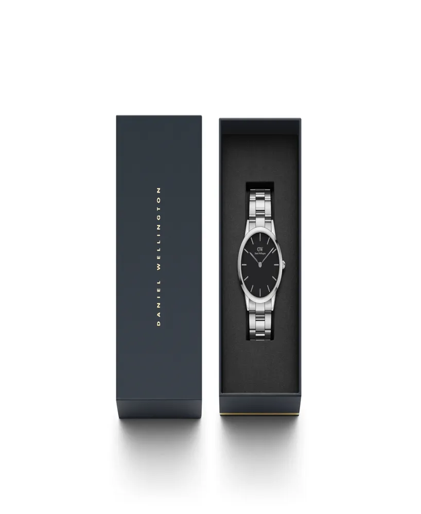 Daniel Wellington Men's Iconic Link Silver-Tone Stainless Steel Watch 40mm