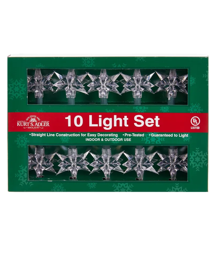 Kurt Adler 10-Light Diamond Star Light Set