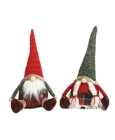 Santa's Workshop 9" Country Gnomes, Set of 2