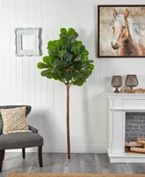 Nearly Natural 78" Artificial Fiddle Leaf Tree No Pot