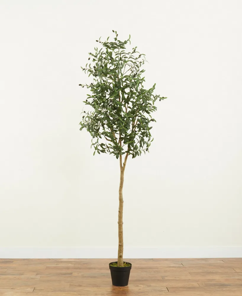Nearly Natural 96" Artificial Olive Tree