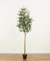 Nearly Natural 96" Artificial Olive Tree