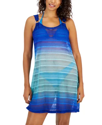 J Valdi Women's O-Ring Ombre Cover-Up Dress