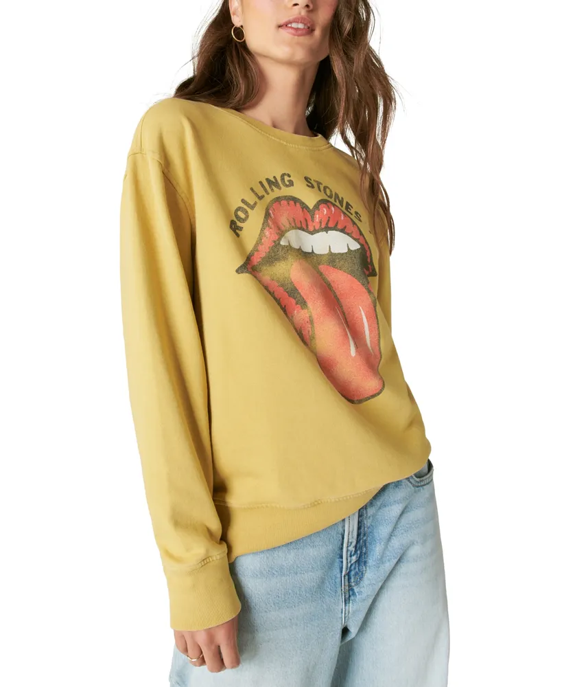Lucky Brand Women's Rolling Stones Stud-Embellished Tour T-Shirt