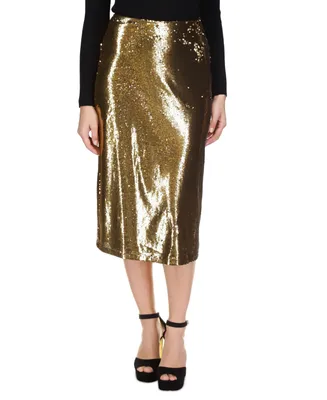 Michael Kors Women's Sequin A-line Skirt