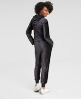 On 34th Womens Ribbed Velour Hoodie Sweatshirt Jogger Pants Created For Macys