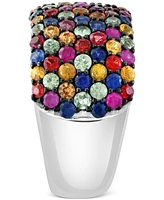 Effy Multicolor Sapphire Ring (3-5/8 ct. t.w.) in Sterling Silver