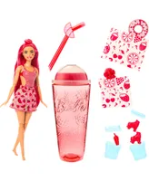 Barbie Pop Reveal Fruit Series Watermelon Crush Doll, 8 Surprises Include Pet, Slime, Scent & Color Change - Multi