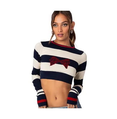 Women's Berry Cropped Sweater