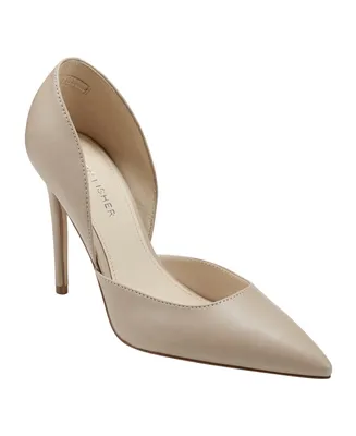 Marc Fisher Women's Christa Pointy Toe Stiletto Dress Pumps - Light Natural