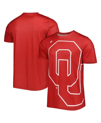 Men's Dyme Lyfe Crimson Oklahoma Sooners Big Logo T-shirt