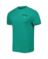 Men's Green North Texas Mean Landscape Shield T-shirt