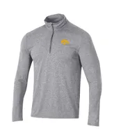 Men's Champion Heathered Gray Iowa Hawkeyes Field Day Team Quarter-Zip Jacket