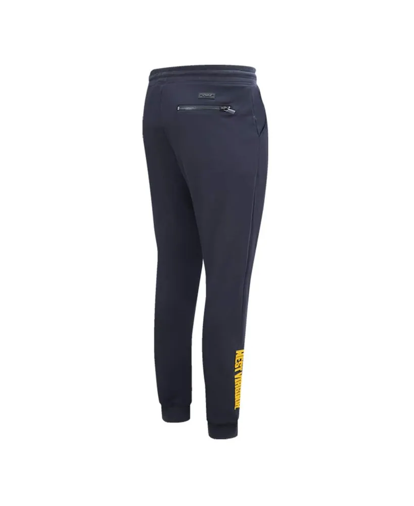 Men's Pro Standard Navy West Virginia Mountaineers Classic Dk Jogger Pants