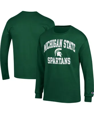 Men's Champion Green Michigan State Spartans High Motor Long Sleeve T-shirt