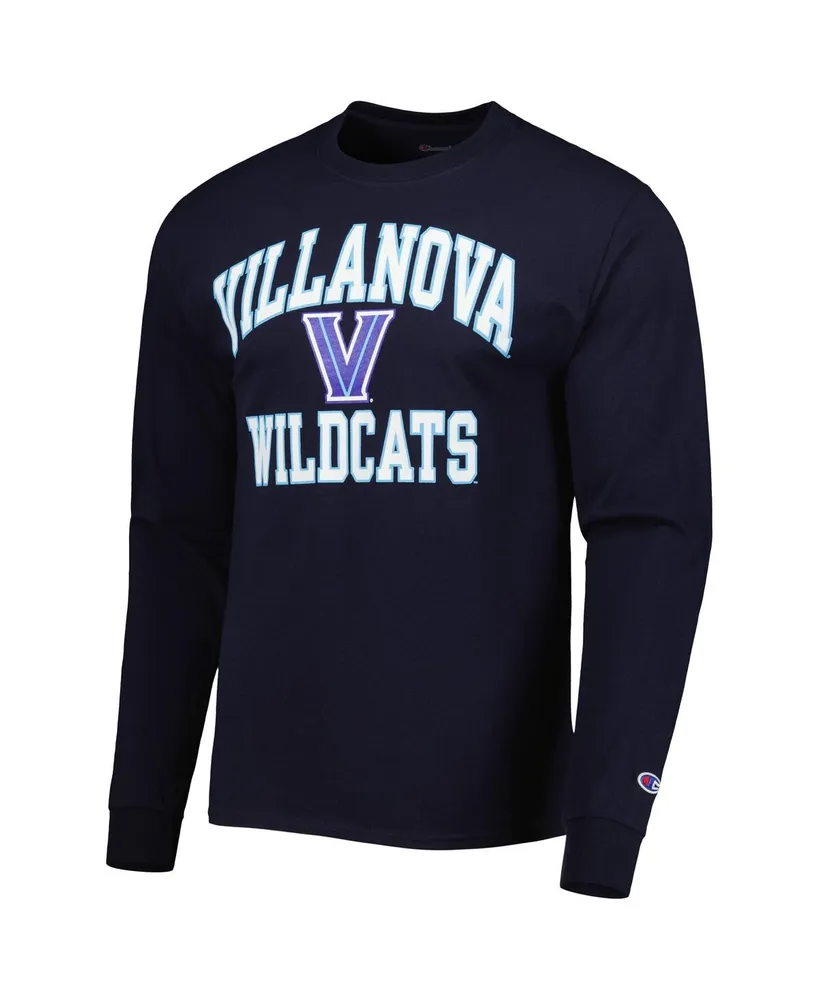 Men's Champion Navy Villanova Wildcats High Motor Long Sleeve T-shirt