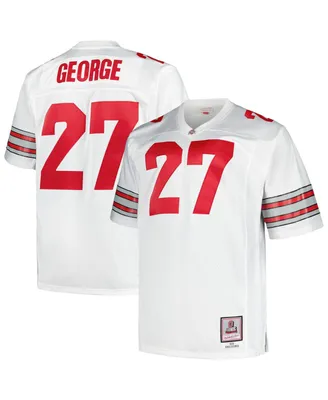 Men's Mitchell & Ness Eddie George White Ohio State Buckeyes Big and Tall Legacy Jersey