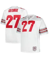 Men's Mitchell & Ness Eddie George White Ohio State Buckeyes Big and Tall Legacy Jersey