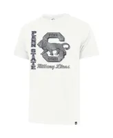 Men's '47 Brand Cream Distressed Penn State Nittany Lions Phase Out Throwback Franklin T-shirt