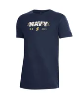 Big Boys Under Armour Navy Navy Midshipmen 2023 Aer Lingus College Football Classic Performance Cotton T-shirt